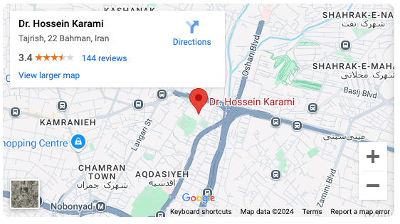 مطب دکتر حسین کرمی مترو قلهک